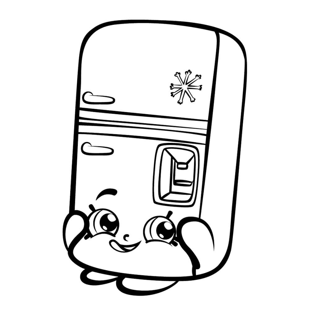 Frost T Fridge Shopkins Coloring Game Frost T Fridge Shopkins