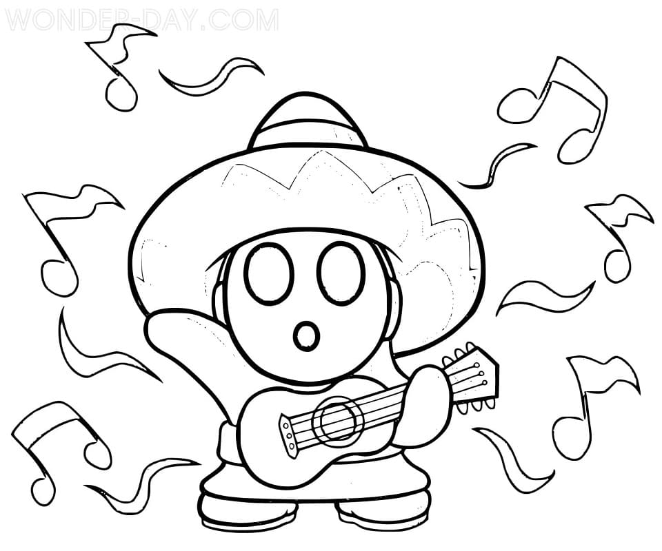 Fun Shy Guy Mario Coloring Game Fun Shy Guy Mario