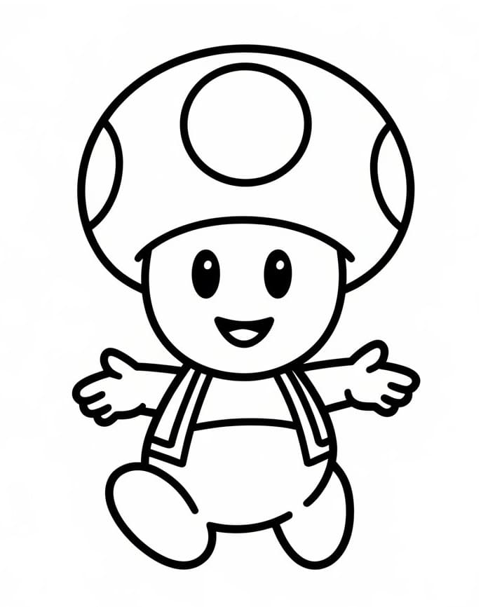 Fun Toad Mario Coloring Game Fun Toad Mario