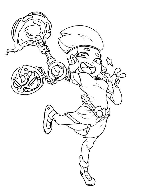 Funny Amber Brawl Stars Coloring Game Funny Amber Brawl Stars