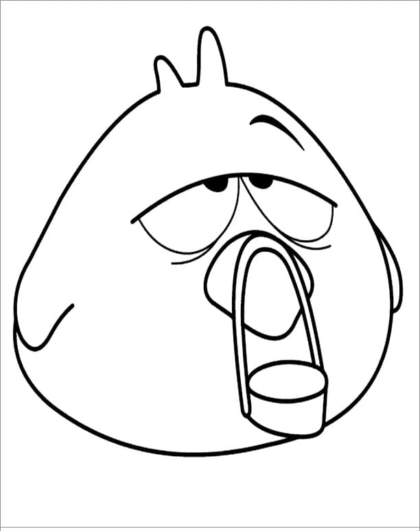 Funny Baby Bird from Pocoyo Coloring Game Funny Baby Bird from Pocoyo
