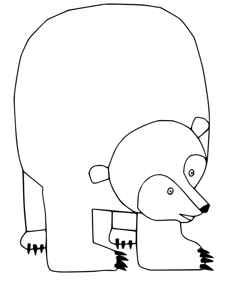 Funny Brown Bear Coloring Game Funny Brown Bear