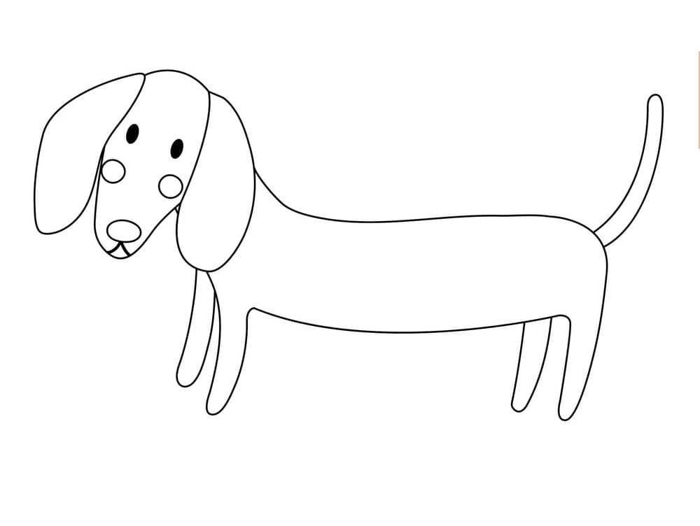 Funny Dachshund 1 Coloring Game Funny Dachshund 1