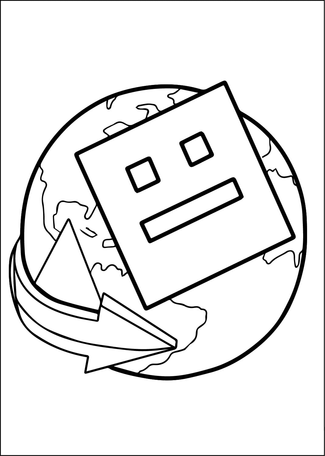 Funny Geometry Dash Coloring Game Funny Geometry Dash