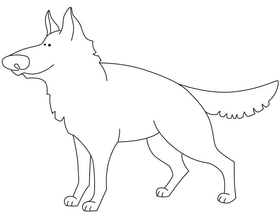 Funny German Shepherd Coloring Game Funny German Shepherd