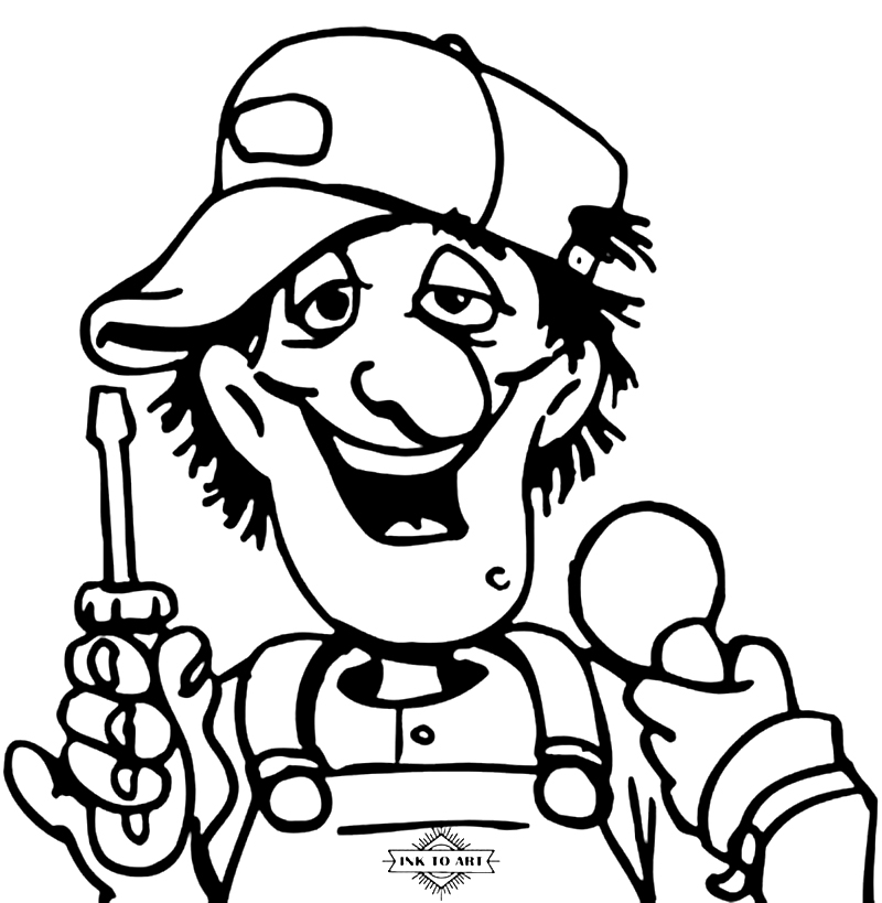 Funny Mechanic Coloring Game Funny Mechanic