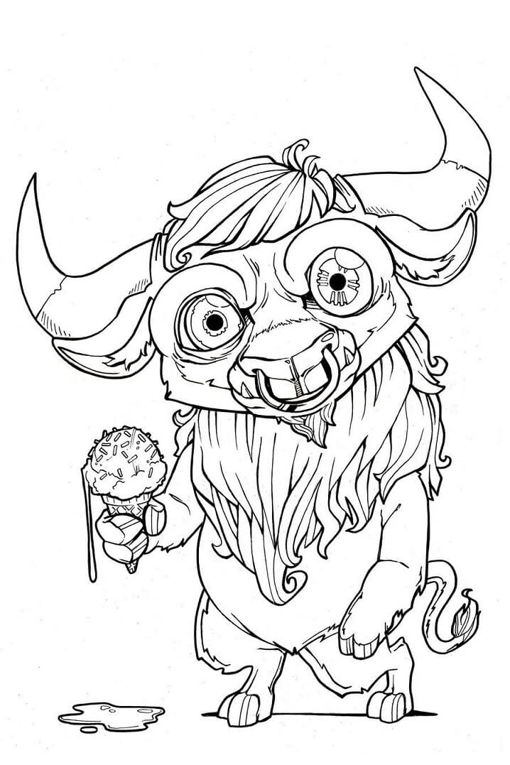 Funny Minotaur Coloring Game Funny Minotaur