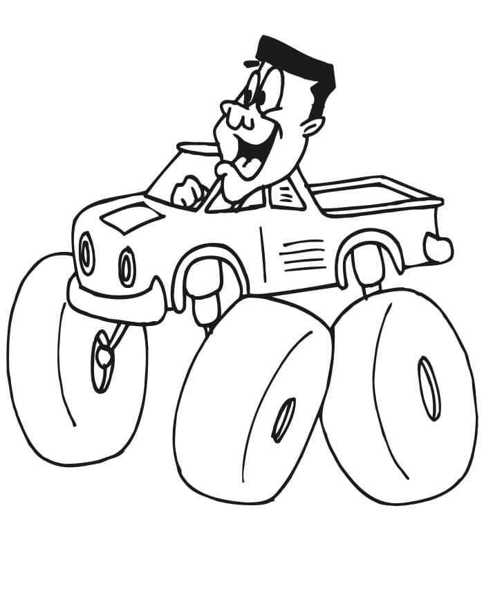 Funny Monster Truck Drive Coloring Game Funny Monster Truck Drive