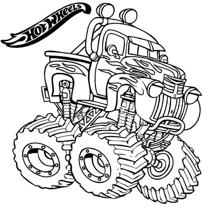 Funny Monster Truck Coloring Game Funny Monster Truck