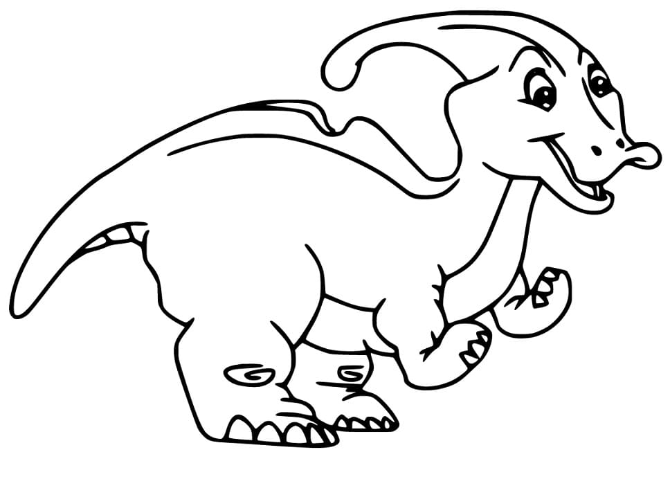 Funny Parasaurolophus Coloring Game Funny Parasaurolophus