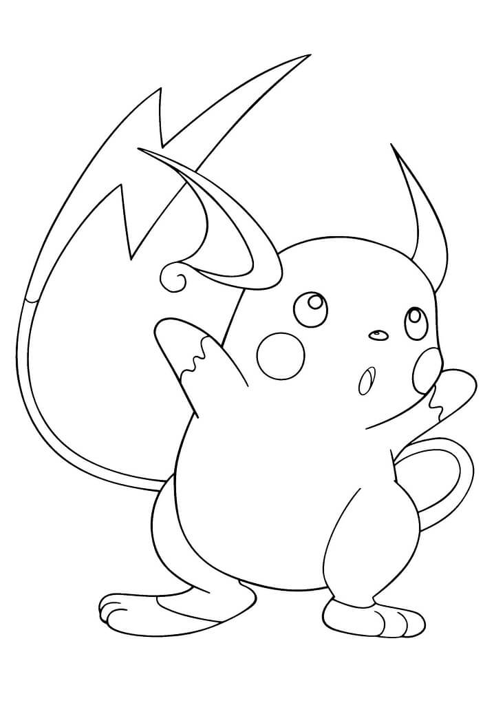 Funny Raichu Coloring Game Funny Raichu