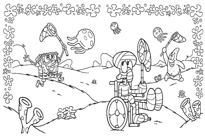 Funny Squidward Coloring Game Funny Squidward