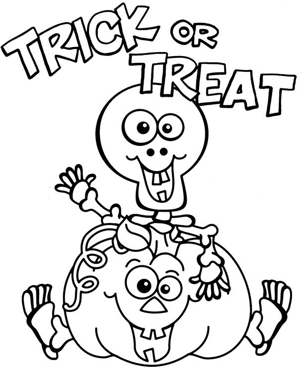 Funny Trick or Treat 1 Coloring Game Funny Trick or Treat 1