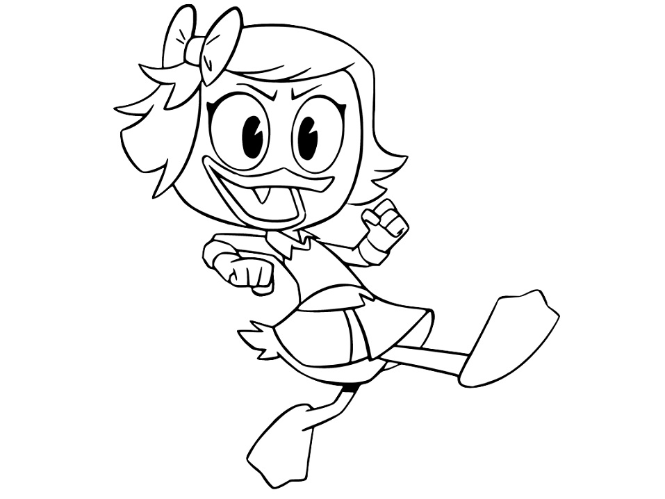 Funny Webby Vanderquack from Ducktales