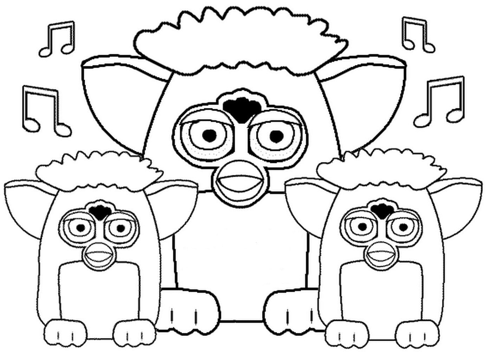 Sad Furby Coloring - Play Free Coloring Game Online