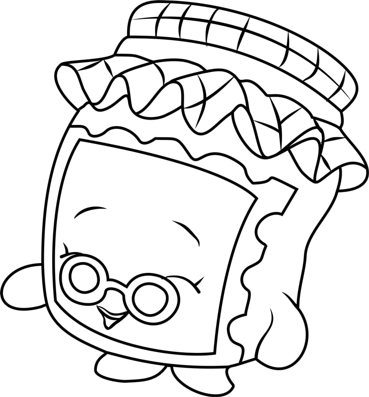 GRAN JAM Shopkin Coloring Game GRAN JAM Shopkin