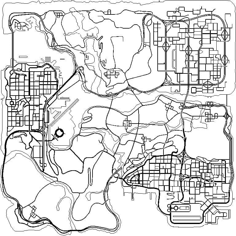 GTA San Andreas Map