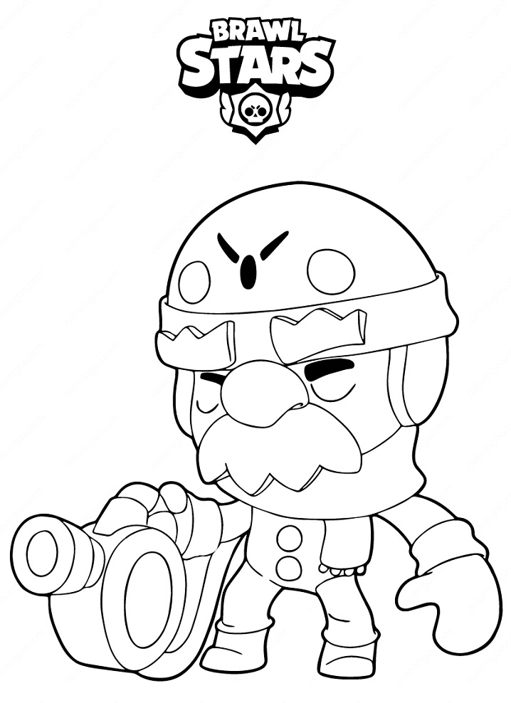 Gale Brawl Stars Coloring Games - ColoringGames.Net