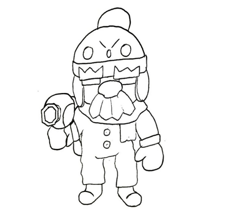 Gale Brawl Stars 4 Coloring Game Gale Brawl Stars 4