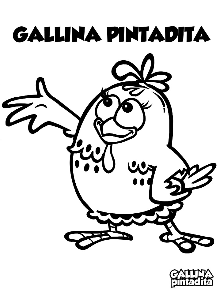 Galinha Pintadinha coloring page