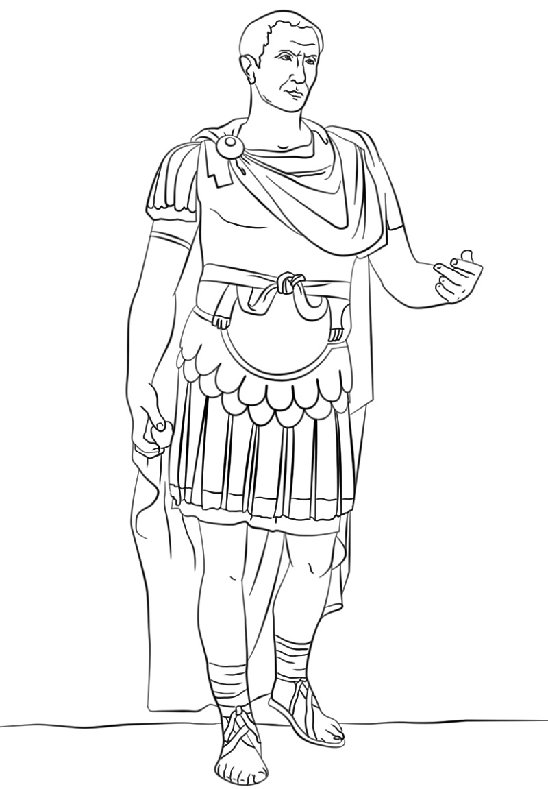 Galius Julius Caesar Coloring Game Galius Julius Caesar
