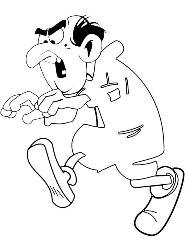 Gargamel Walking Coloring Game Gargamel Walking