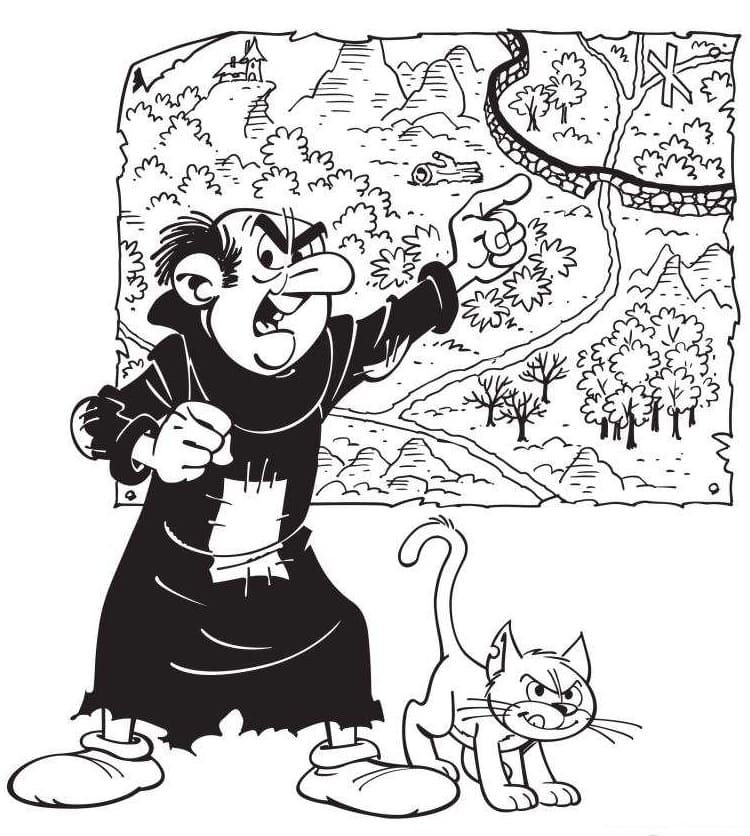 Gargamel and Map Coloring Game Gargamel and Map