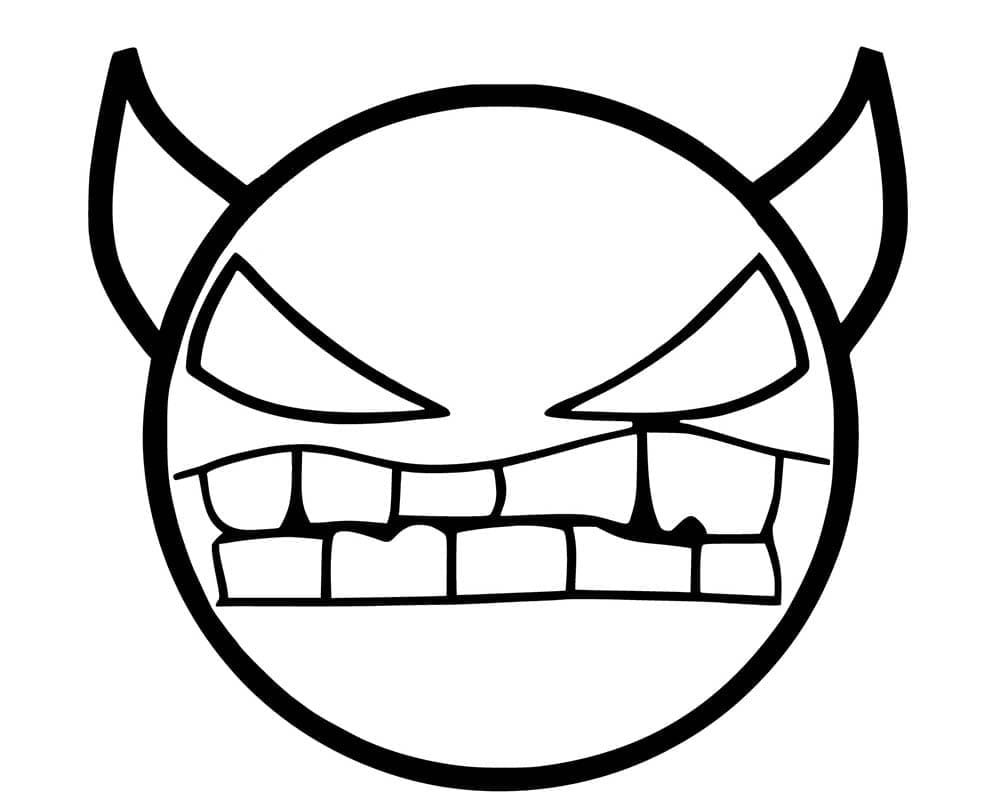 Geometry Dash Devil Coloring Game Geometry Dash Devil