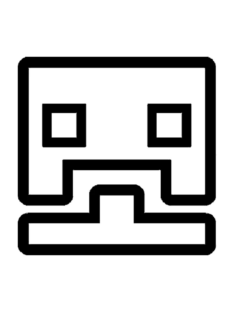 Geometry Dash Head Coloring Game Geometry Dash Head
