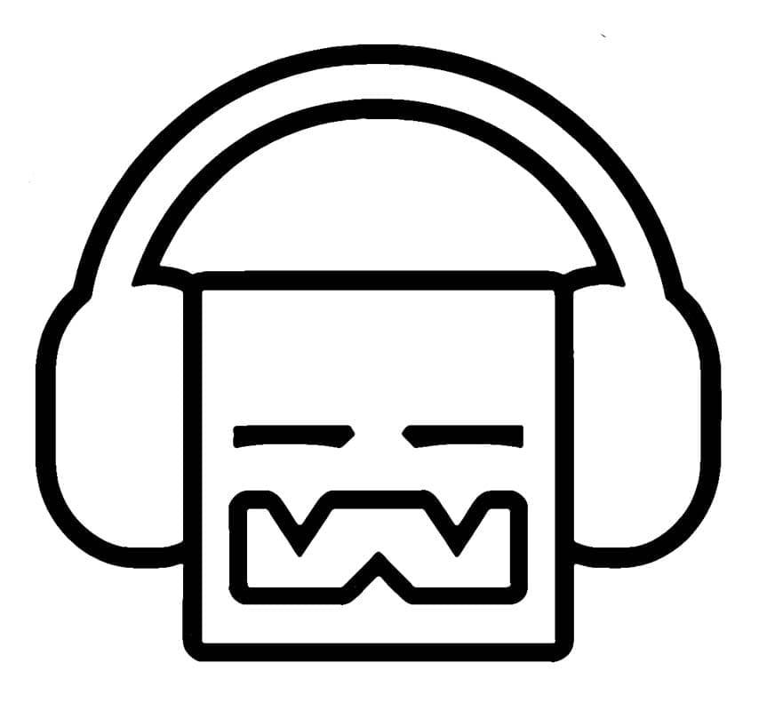 Geometry Dash Player Coloring Game Geometry Dash Player