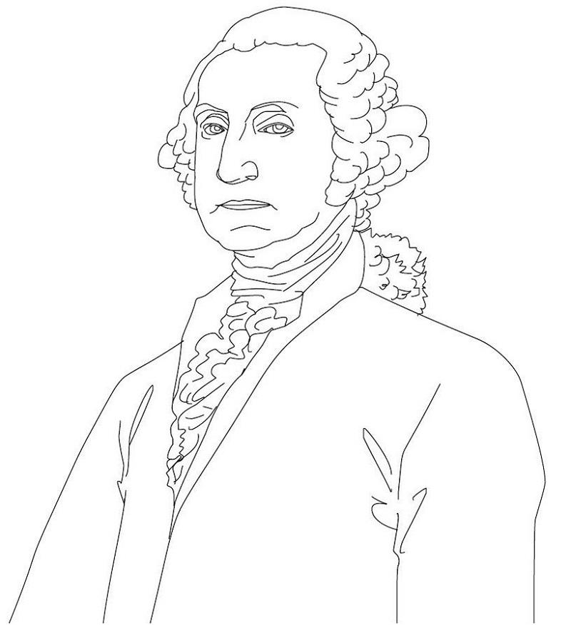 George Washington Caricature Coloring - Play Free Coloring Game Online