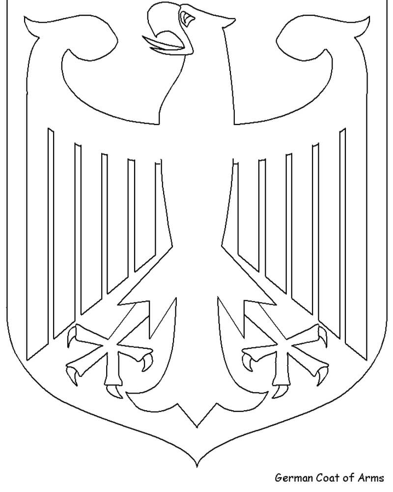 Germany Coat of Arms Coloring Game Germany Coat of Arms