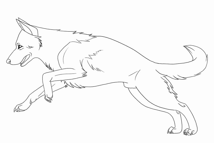 German Shepherd Jumping Coloring Game German Shepherd Jumping