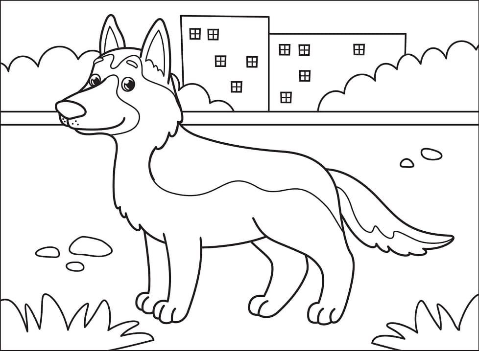 German Shepherd 4 Coloring Game German Shepherd 4