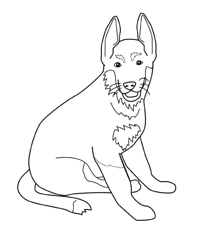 German Shepherd 6 Coloring Game German Shepherd 6