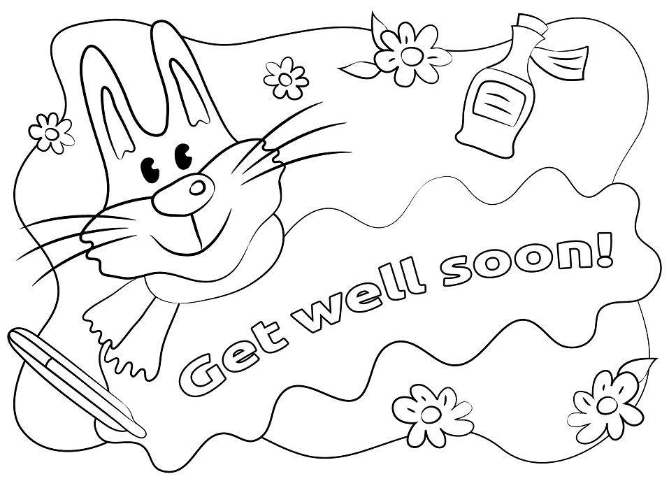 Get Well Soon 5 Coloring - Play Free Coloring Game Online