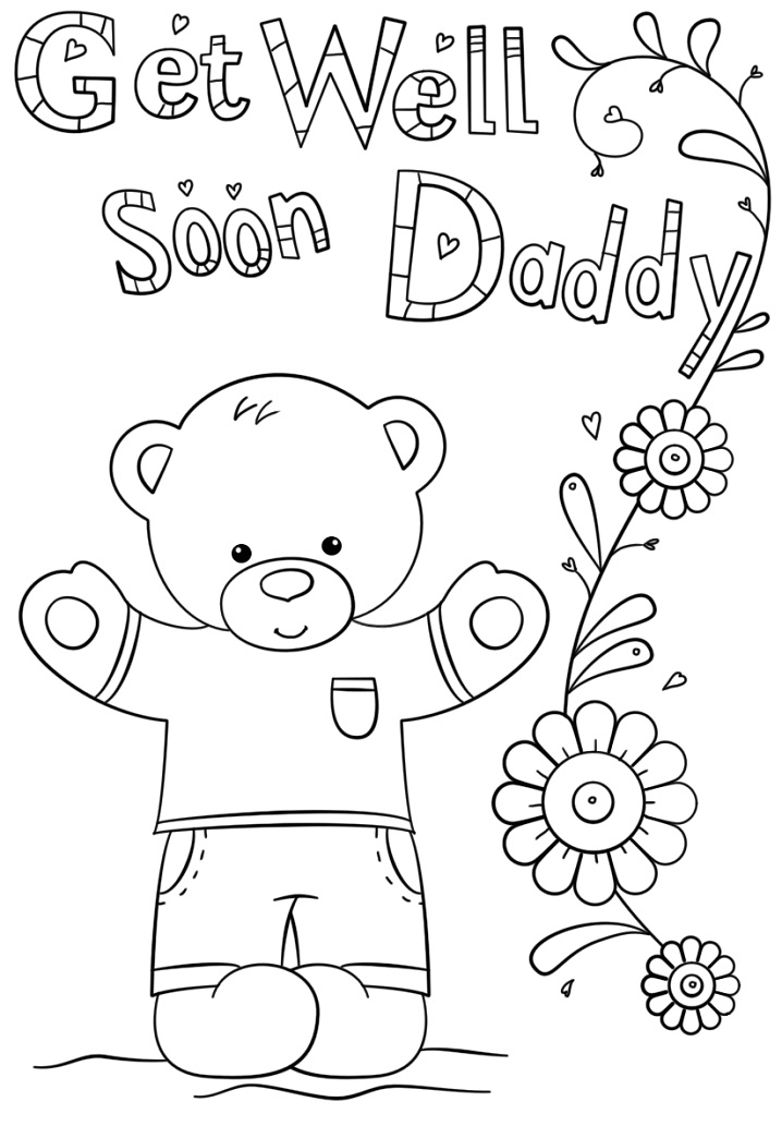 Get Well Soon Grandpa Coloring - Play Free Coloring Game Online