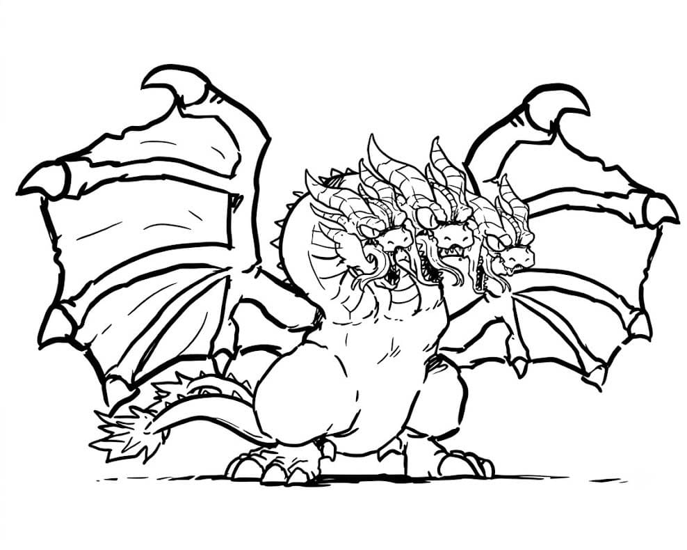 Ghidorah Free Printable