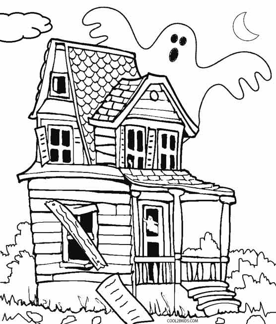 Ghost Haunted House Coloring Game Ghost Haunted House