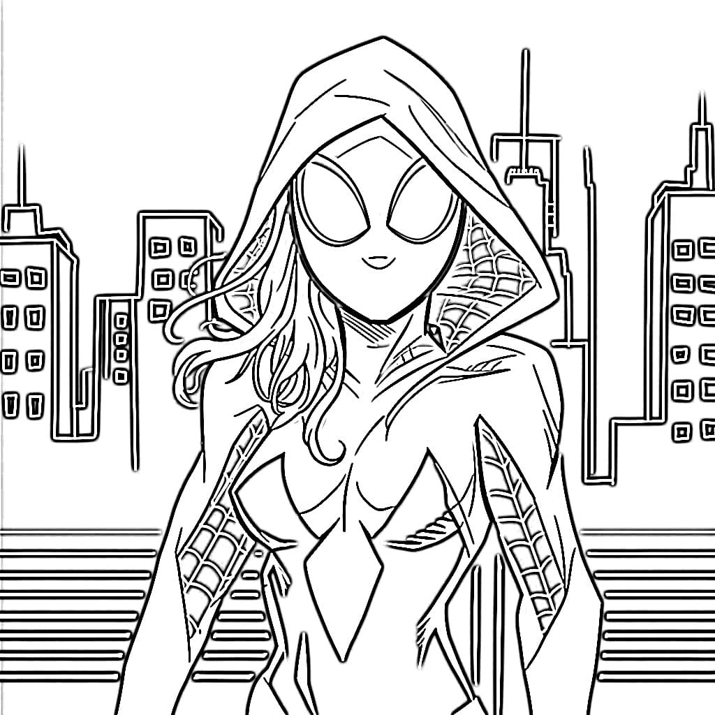 Ghost Spider 1 Coloring Game Ghost Spider 1