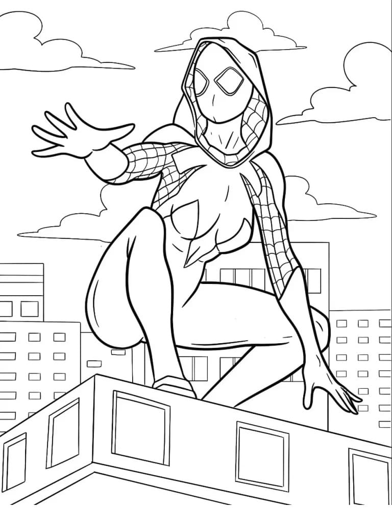 Ghost Spider 14 Coloring Game Ghost Spider 14