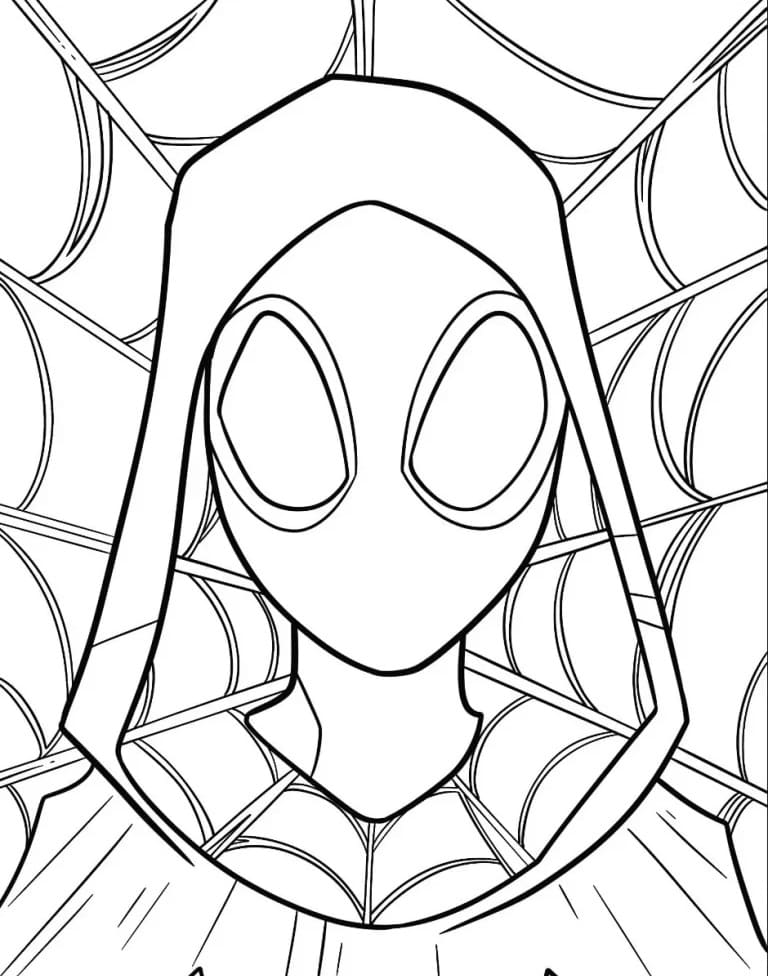 Ghost Spider 16 Coloring Game Ghost Spider 16