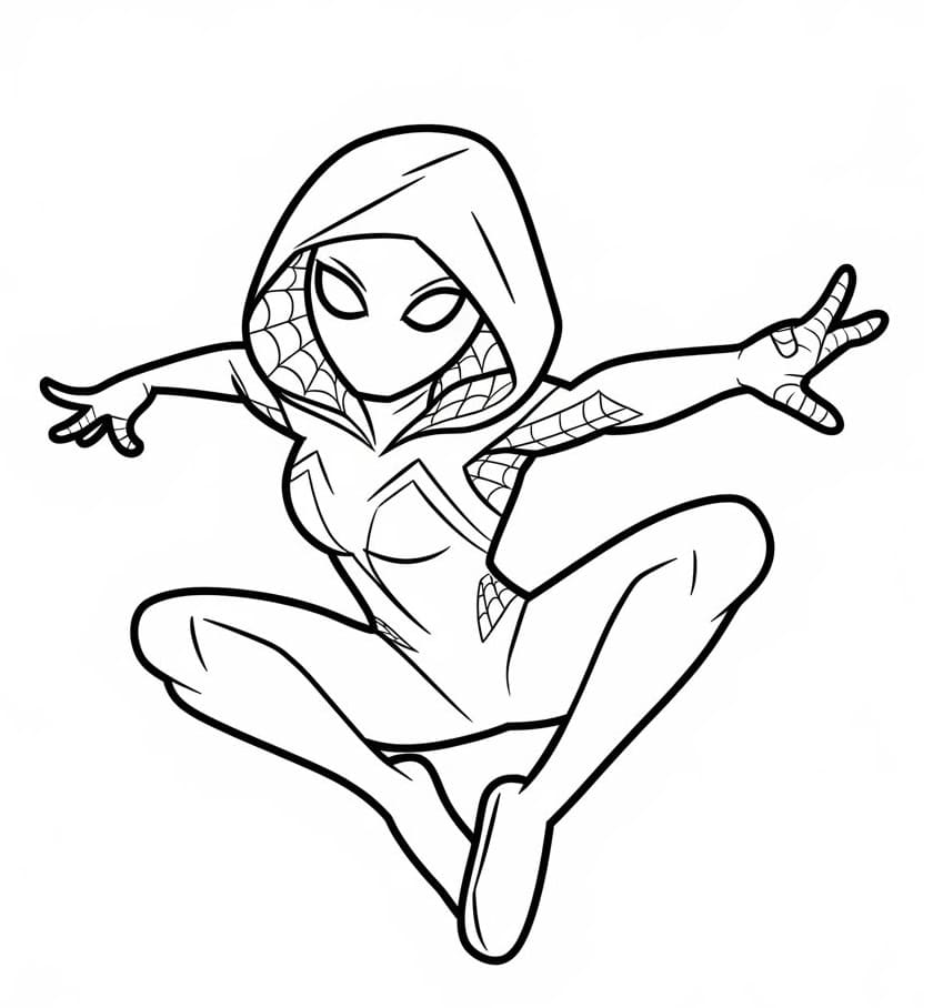 Ghost Spider 17 Coloring Game Ghost Spider 17