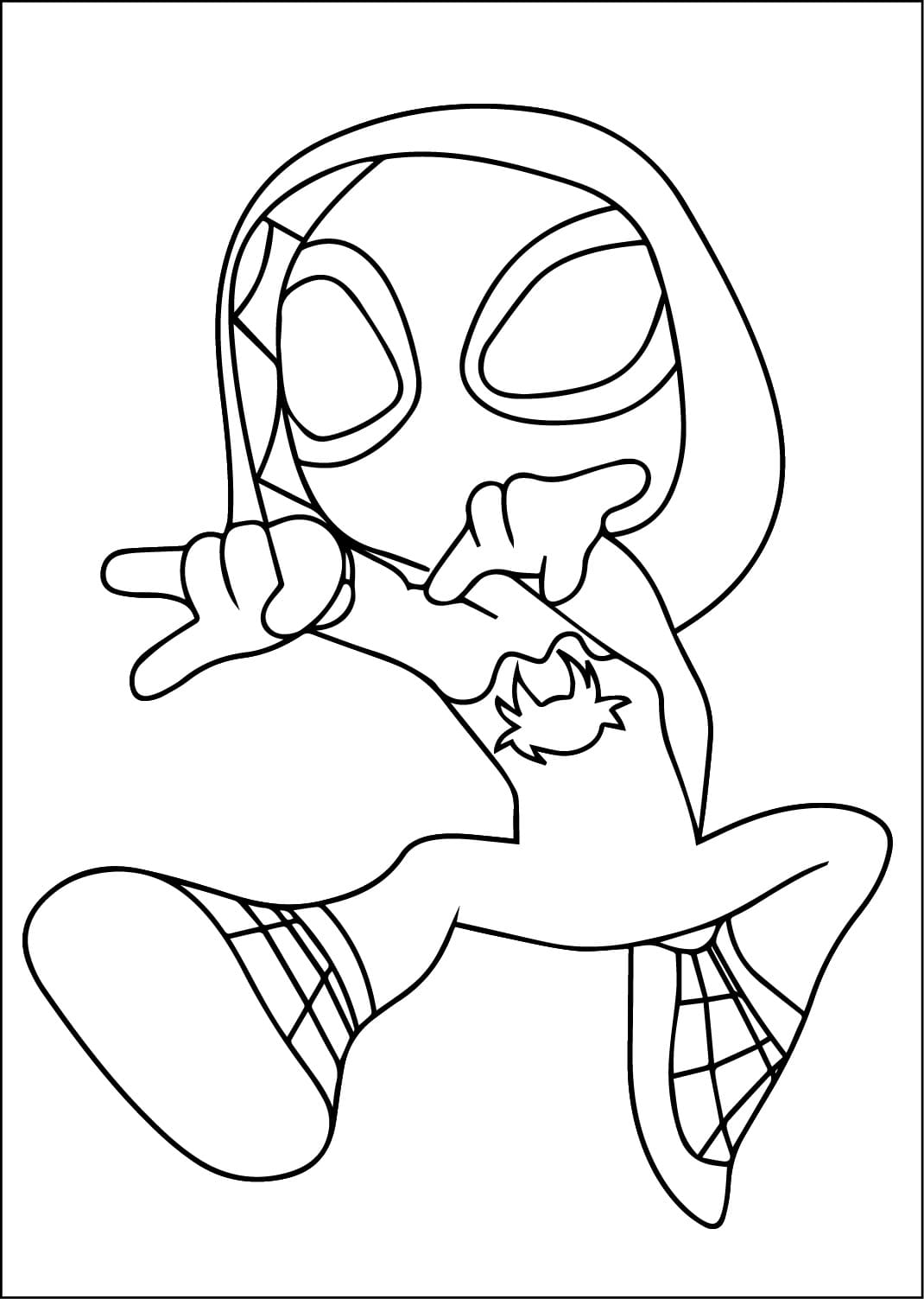 Ghost Spider 3 Coloring Game Ghost Spider 3