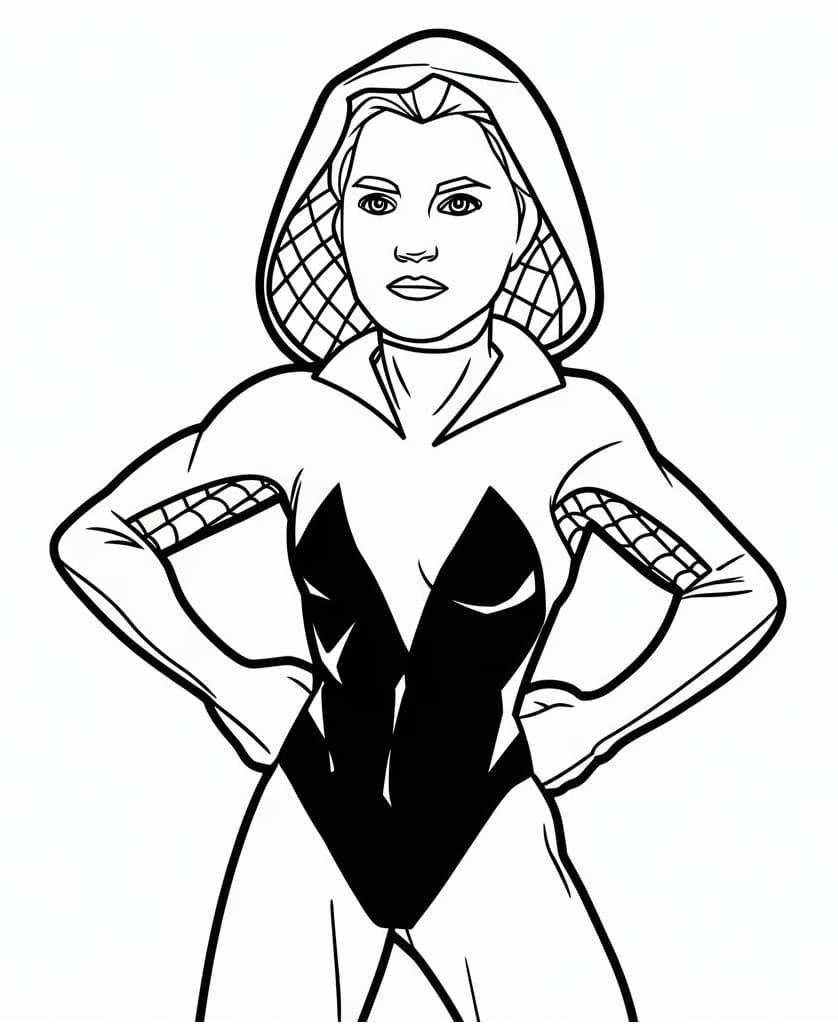Ghost Spider 5 Coloring Game Ghost Spider 5