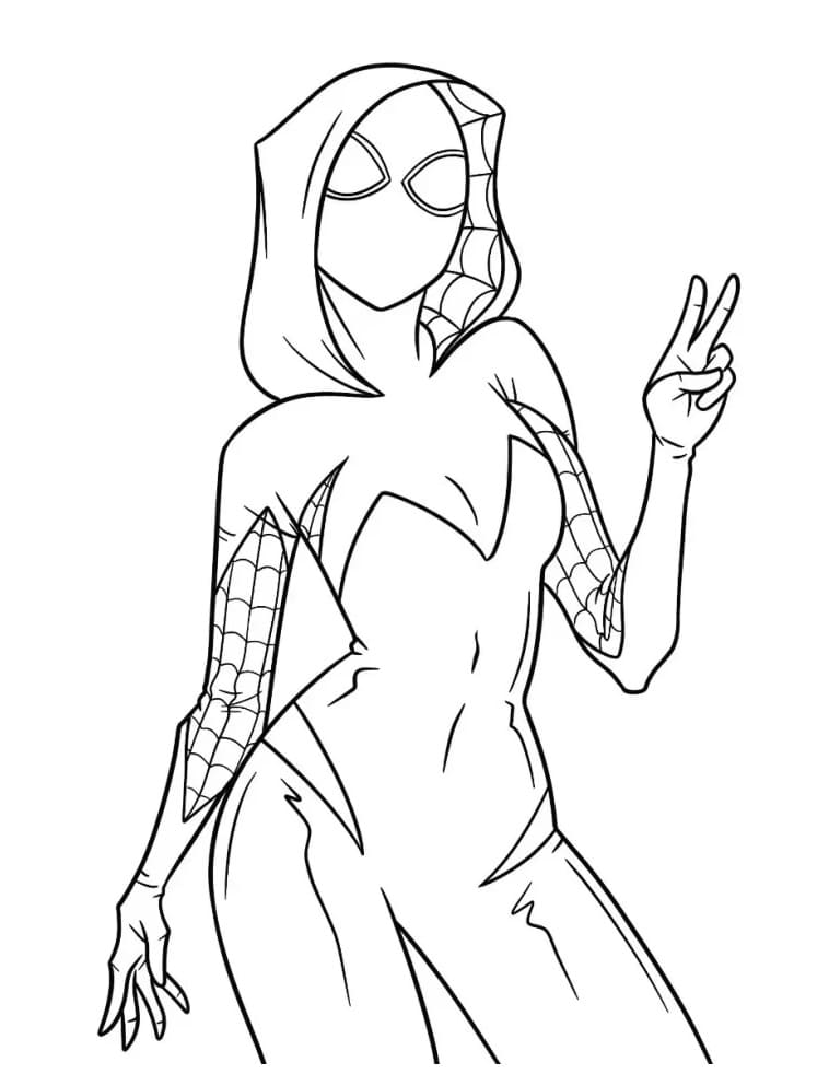 Ghost Spider 7 Coloring Game Ghost Spider 7