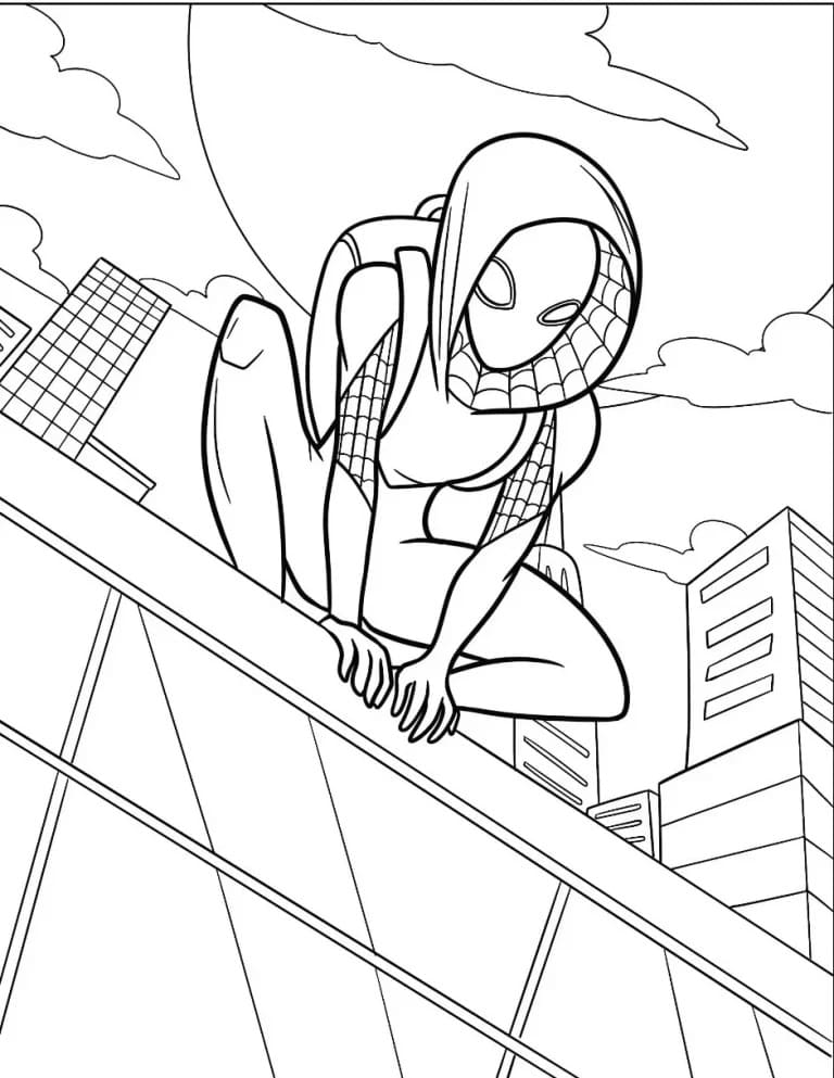 Ghost Spider 8 Coloring Game Ghost Spider 8