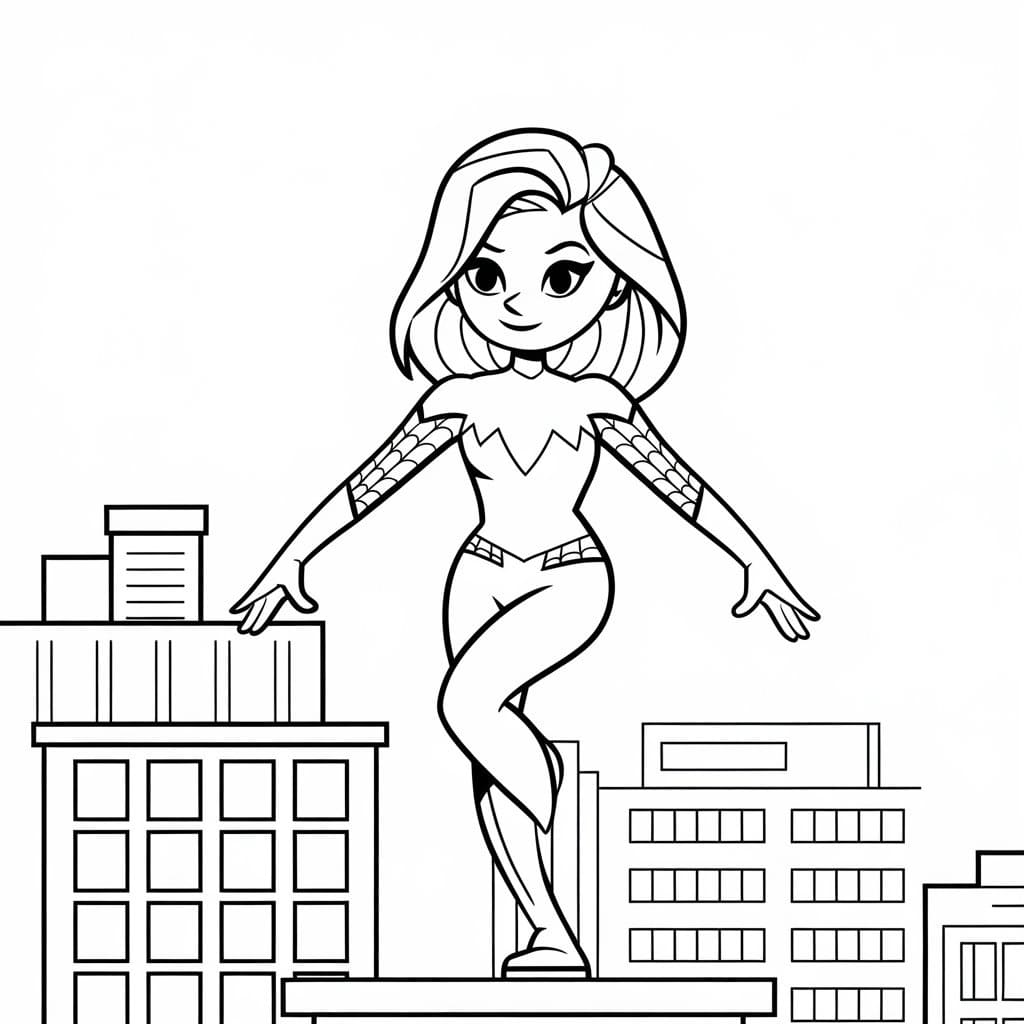 Ghost Spider 9 Coloring Game Ghost Spider 9