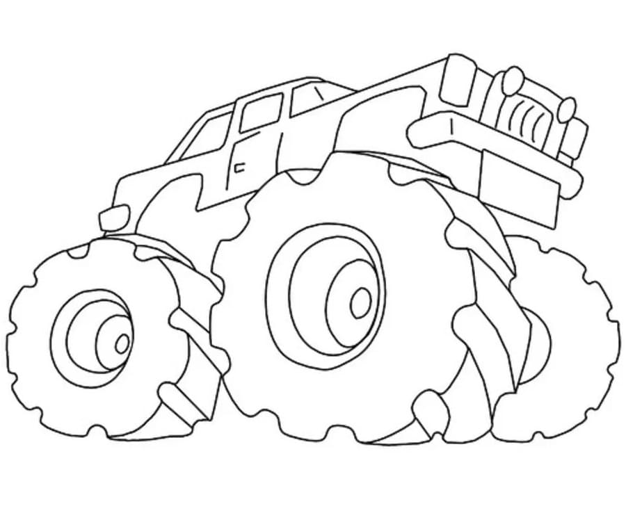 Giant Monster Truck Coloring Game Giant Monster Truck