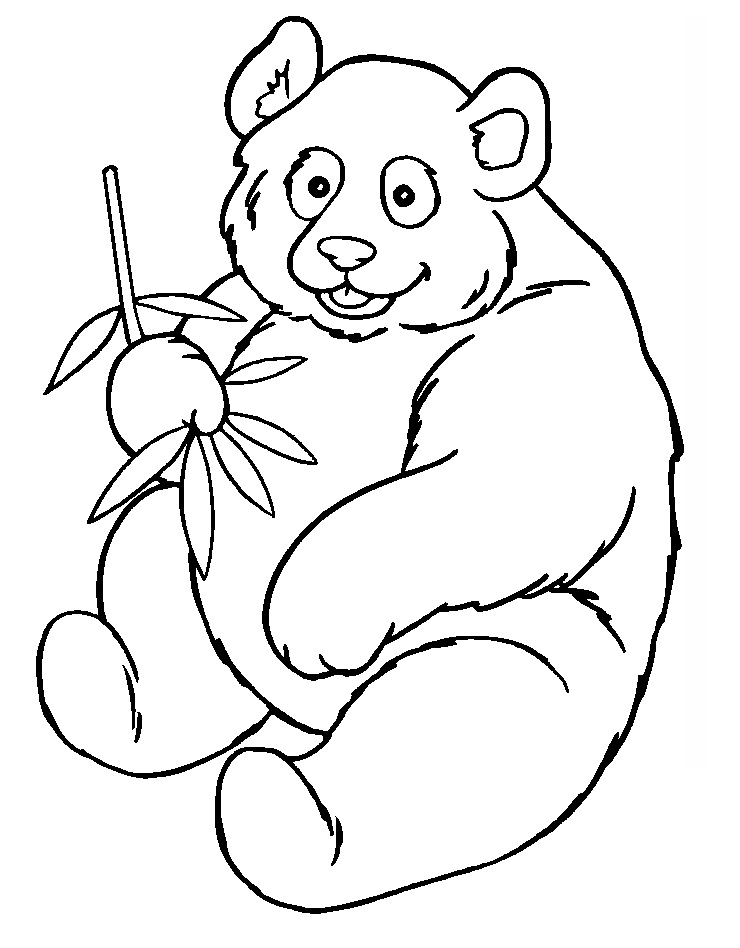Giant Panda Eating Bamboo Coloring Game Giant Panda Eating Bamboo